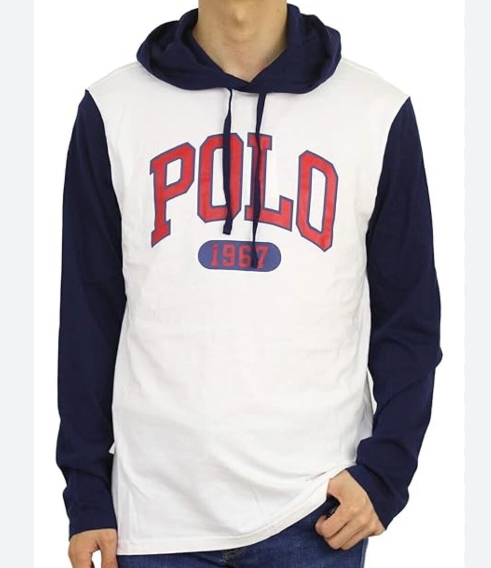 Polo Ralph Lauren Mens Hoodie Long Sleeve Sweatshirt Size L, cotton, breathable